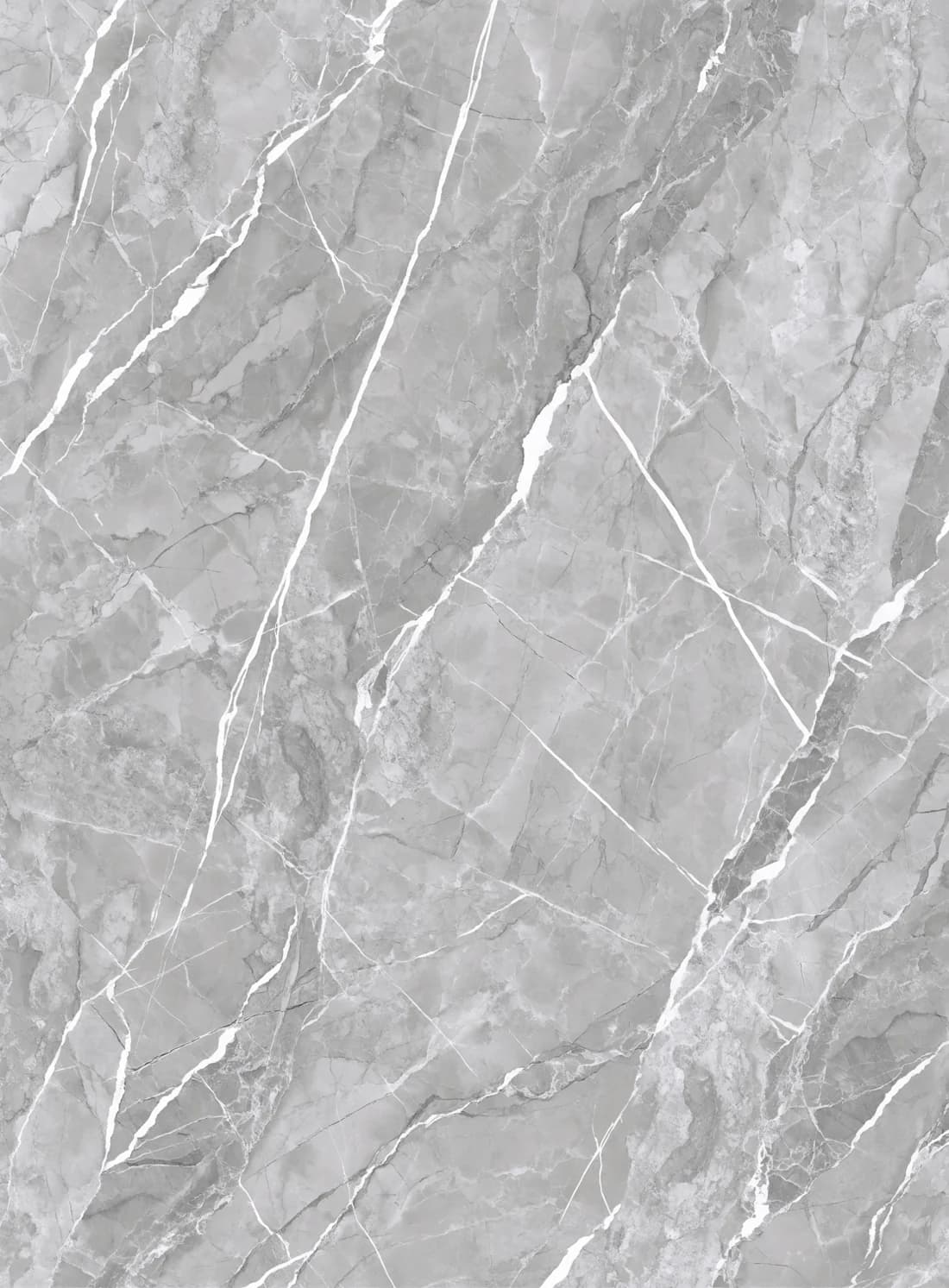Marmor Grau – Feinsteinzeug 60 × 120 cm im Streiflicht